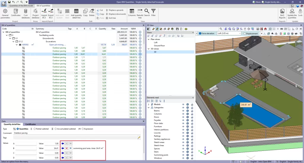 Open-BIM-Quantities 2