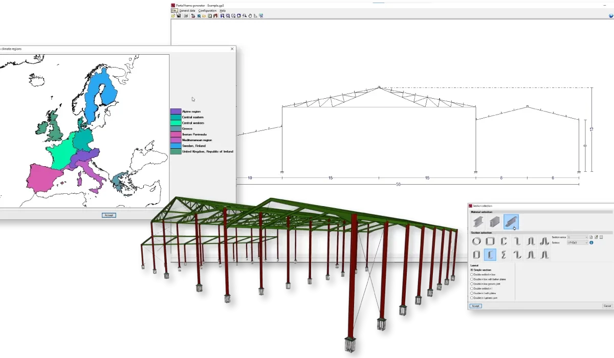 Portal-frame-generator