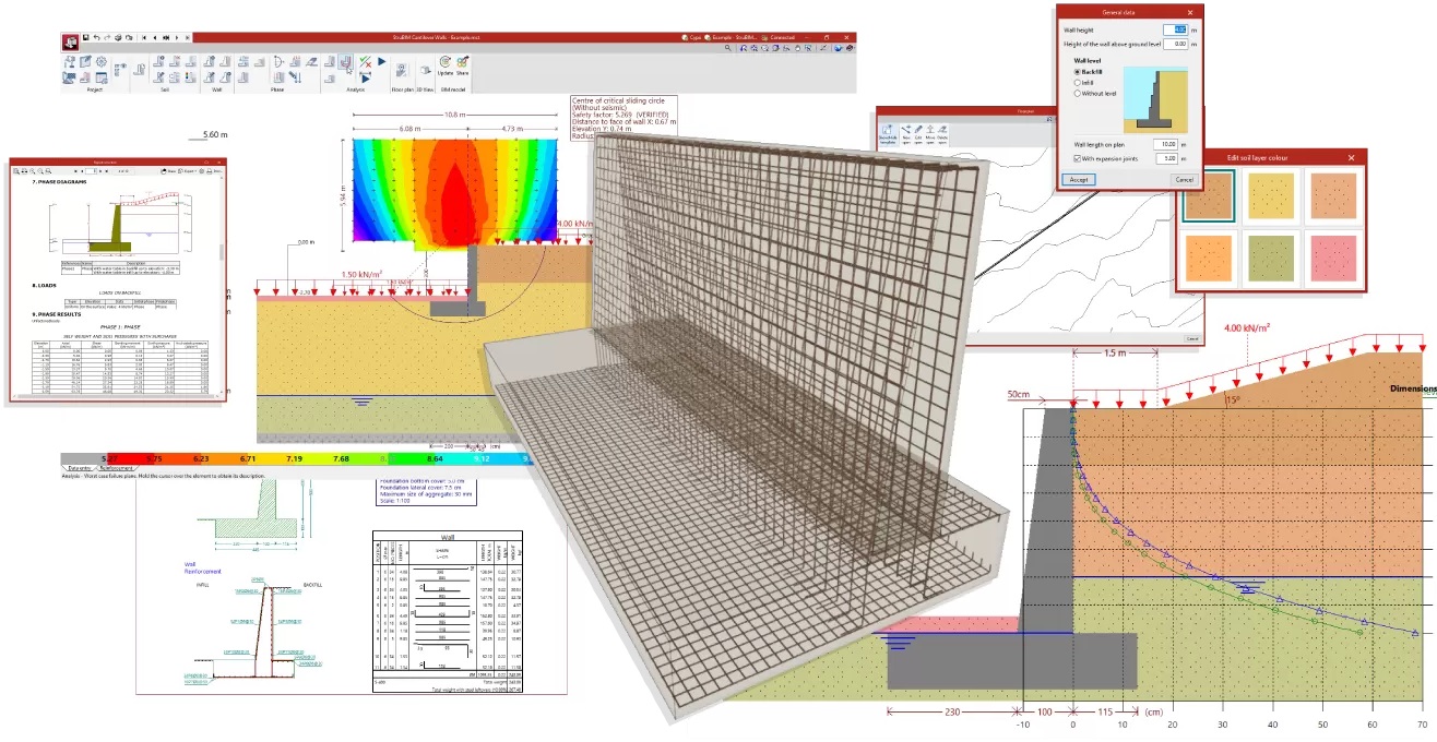 StruBIM-Cantilever-Walls